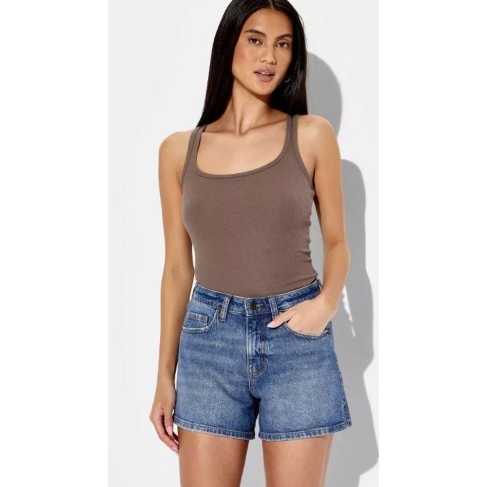 Wild Fable Women's Mid-Rise Midi 4.5" Denim Blue Jean Shorts Medium Wash Size 17